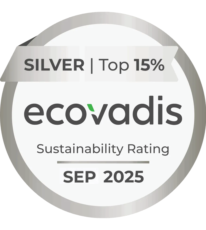Médaille d'argent Ecovadis 2025